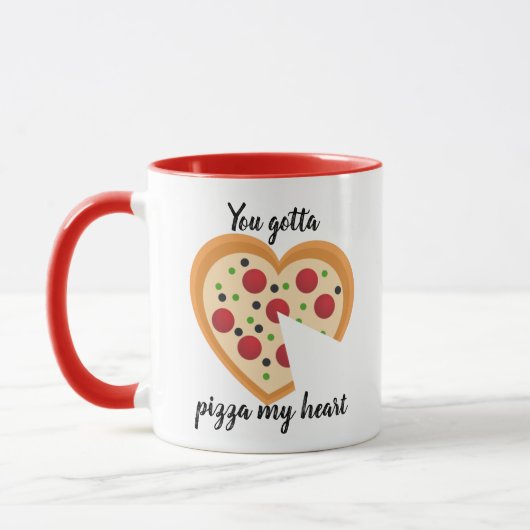 Niedlich You Gotta Pizza Me Herzenpuppe Tasse (Links)