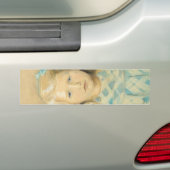 Niedlich Young Blonde Girl Autoaufkleber (Auf Auto)