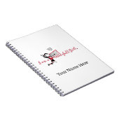 Niedlich Young Girl's Volleyball Notebook Notizblock (Rechte Seite)