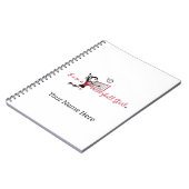 Niedlich Young Girl's Volleyball Notebook Notizblock (Linke Seite)