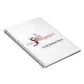 Niedlich Young Girl's Volleyball Notebook Notizblock (Rechte Seite)