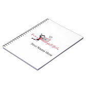Niedlich Young Girl's Volleyball Notebook Notizblock (Linke Seite)