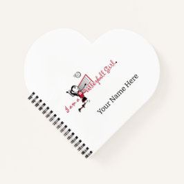 Niedlich Young Girl's Volleyball Notebook Notizblock