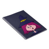 Niedlich Young Hexe Halloween Notizblock (Rechte Seite)
