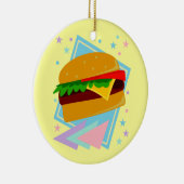 Niedlich Yummy Burger Keramik Ornament (Rechts)
