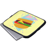 Niedlich Yummy Burger Laptopschutzhülle (Vorne Knopf)