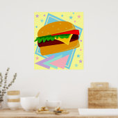 Niedlich Yummy Burger Poster (Küche)