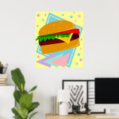 Niedlich Yummy Burger Poster (Heimbüro)