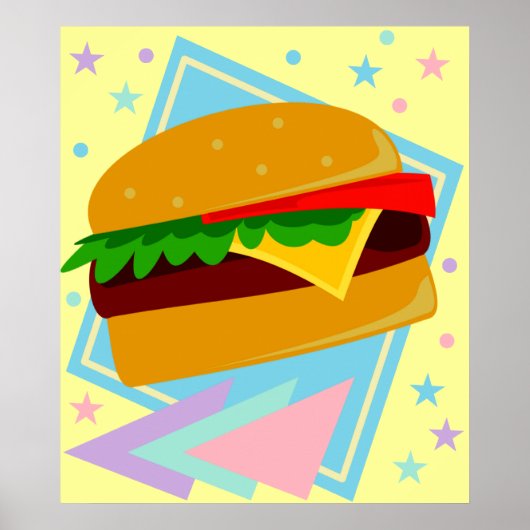 Niedlich Yummy Burger Poster (Vorne)