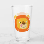 Niedlich Yummy Cartoon Lion Glas (Rückseite)