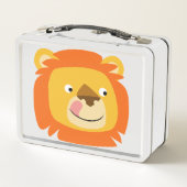 Niedlich Yummy Cartoon Lion Metall Lunch Box (Rückseite)