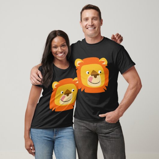 Niedlich Yummy Cartoon Lion T - Shirt (Unisex)