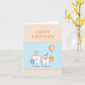 Niedlich Zähne Patient Karte (Gelbe Blume)