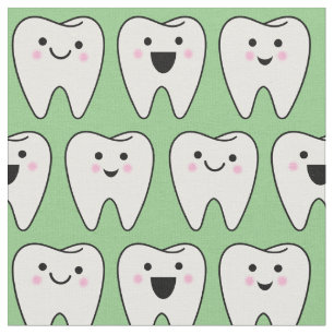 Niedlich Zähne Zahn Zahnarzt Zahnarzt Zahnheilmit Stoff