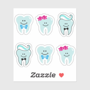 Niedlich-Zahnkleber Aufkleber