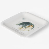 Niedlich zauberhafte Märchendusche auf dem Weg Pappteller (Gewinkelt)