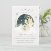 Niedlich zauberhafte Märchendusche lädt ein Dankeskarte (Stehend Vorderseite)