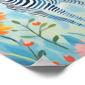 Niedlich Zebra Poster (Ecke)