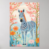 Niedlich Zebra Poster (Vorne)