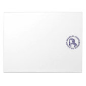 Niedlich Zebra Stehend Name Rücksendeadresse Notep Notizblock (Vorderseite)