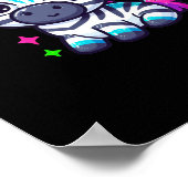 Niedlich Zebra-Sticker Poster (Ecke)