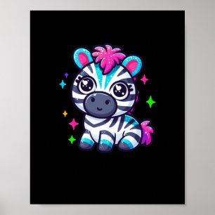 Niedlich Zebra-Sticker Poster