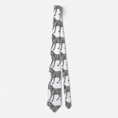 Niedlich Zebra Wildtier Krawatte (Vorderseite)