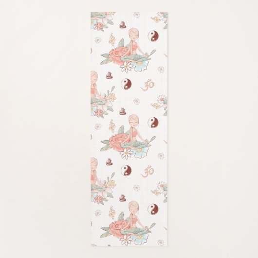 Niedlich Zen Yoga Medizin Lotus Namaste Pastel Yogamatte (Vorderseite)