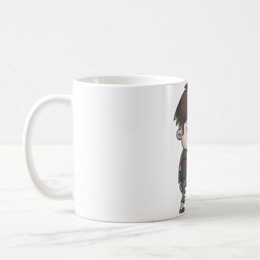 Niedlich Zombie Boy Kaffeetasse (Links)