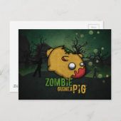 Niedlich Zombie Guinea Pig Postkarte (Vorne/Hinten)