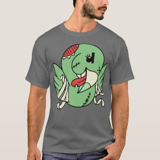 Niedlich Zombie Parrot Funny Halloween Tiere T-Shirt