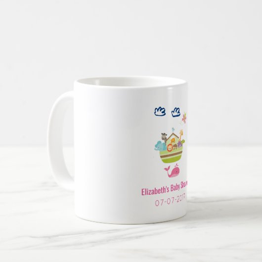 Niedlich Zoo Animal Ark Birth Babydusche Kaffeetasse (Vorderseite Links)