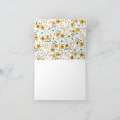 Niedlich Zoo Baby Animals Baby Dusche Dankeskarte (Innenseite)