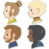 Niedlich zu einer Kiste Aufkleber (Vorderseite)