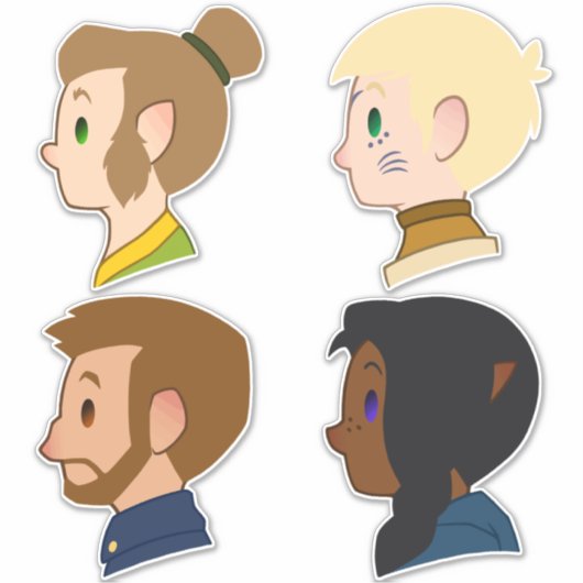 Niedlich zu einer Kiste Aufkleber (Vorderseite)