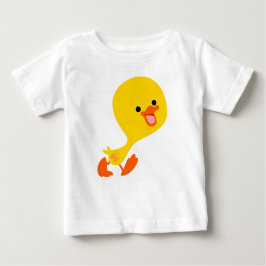 Niedlich zu Fuß Cartoon Duckling Baby T - Shirt