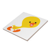Niedlich zu Fuß Cartoon Duckling Tile Fliese (Seite)