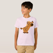 Niedlich zu Fuß Cartoon Hyena Children T - Shirt (Vorne ganz)