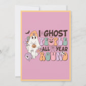 Niedlich zu sprechen Dusty Pink 1. Geburtstag Einladung (Rückseite)