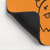 Niedlich zu viel Candy Halloween Ghost Monotone Mousepad (Ecke)