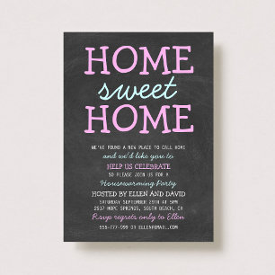 Niedlich Zuhause Sweet Zuhause Housewärming Einlad Einladung