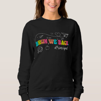 Niedlich zurück in die Schule Groovy Funny Bruh Wi Sweatshirt