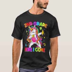Niedlich zurück in die Schule Unicorn Dabbing 2. K T-Shirt
