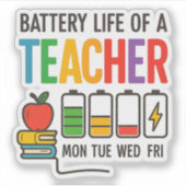 Niedlich zurück zu Schulspenden, Bildung Spaß Aufkleber (Vorderseite)