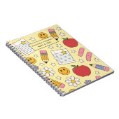 Niedlich zurück zur Schulart | Schulbedarf Notizblock (Rechte Seite)