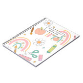 Niedlich zurück zur Schulart | Schulbedarf Notizblock (Linke Seite)