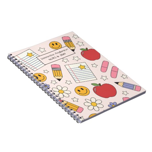 Niedlich zurück zur Schulart | Schulbedarf Notizblock (Rechte Seite)