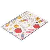 Niedlich zurück zur Schulart | Schulbedarf Notizblock (Linke Seite)