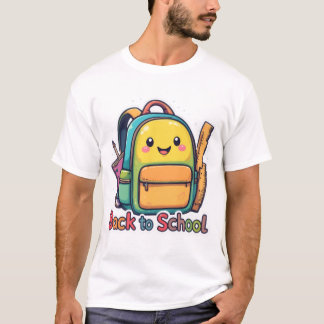 Niedlich zurück zur Schule Cartoon T - Shirt