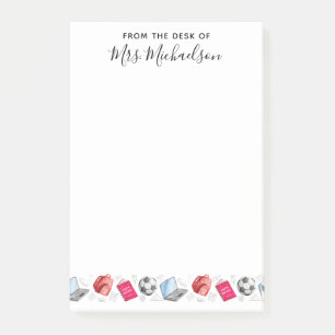 Niedlich zurück zur Schulversorgung Lehrer Post-it Klebezettel